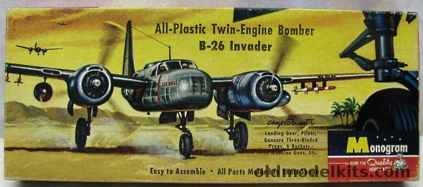 Monogram 1/67 B-26 Invader - Four Star Issue, PA6-98 plastic model kit